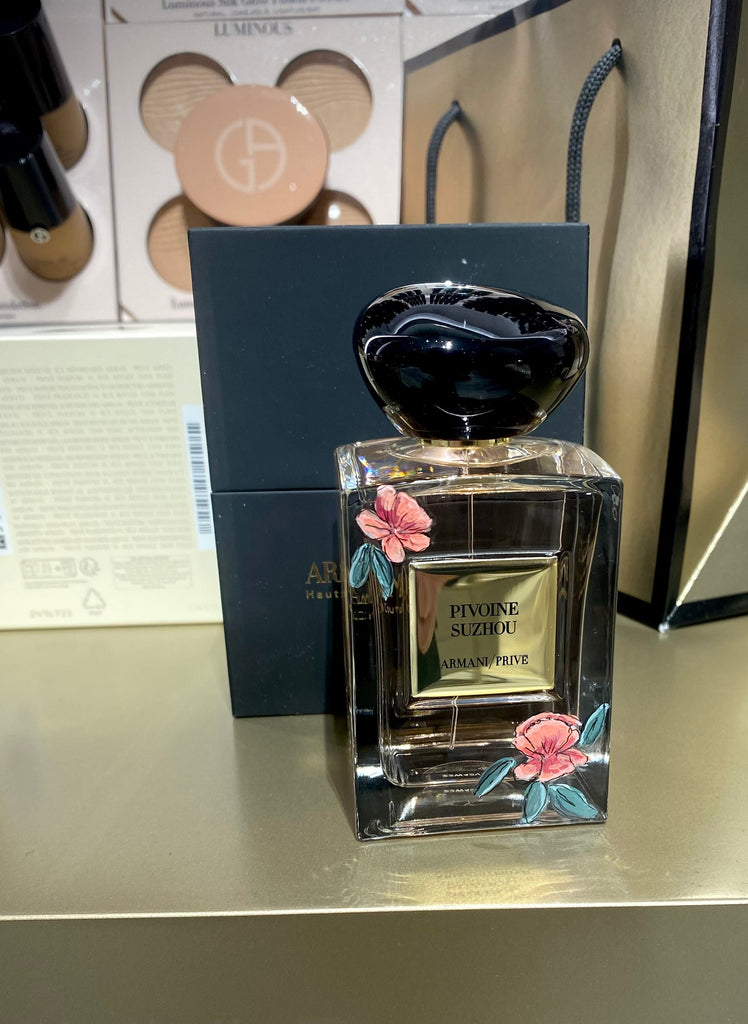 Live Hand-Painted Bottles at Giorgio Armani’s New York City Flagship Store